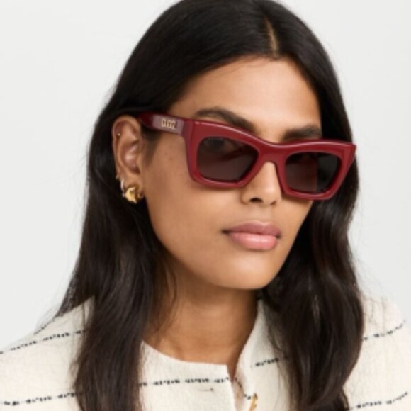 NEW GUCCI GG1773S 003 CAT EYE RED BROWN WOMEN SUNGLASSES GUCCI - Picture 1 of 14